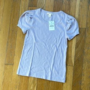 Lilac Puff Sleeve Top